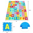 Costway Babyjoy 72-piece Kids Foam Interlocking Puzzle Play Mats in Multi-Color