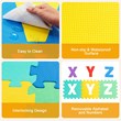 Costway Babyjoy 72-piece Kids Foam Interlocking Puzzle Play Mats in Multi-Color