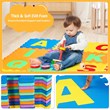 Costway Babyjoy 72-piece Kids Foam Interlocking Puzzle Play Mats in Multi-Color