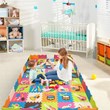 Costway 125-piece Baby Foam Interlocking Play Mat Set in Multi-Color