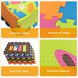 Costway 125-piece Baby Foam Interlocking Play Mat Set in Multi-Color