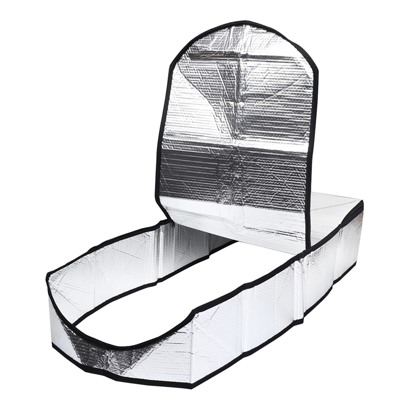 Costway Aluminum and Bubble Energy Save Attic Stairs Insulation Cover in Silver