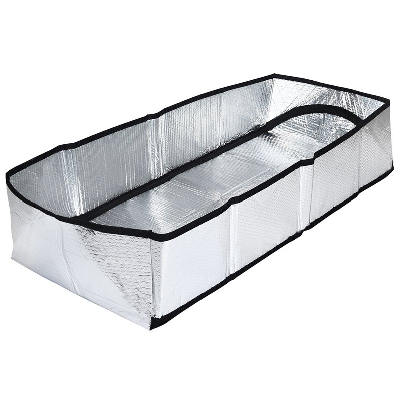 Costway Aluminum and Bubble Energy Save Attic Stairs Insulation Cover in Silver