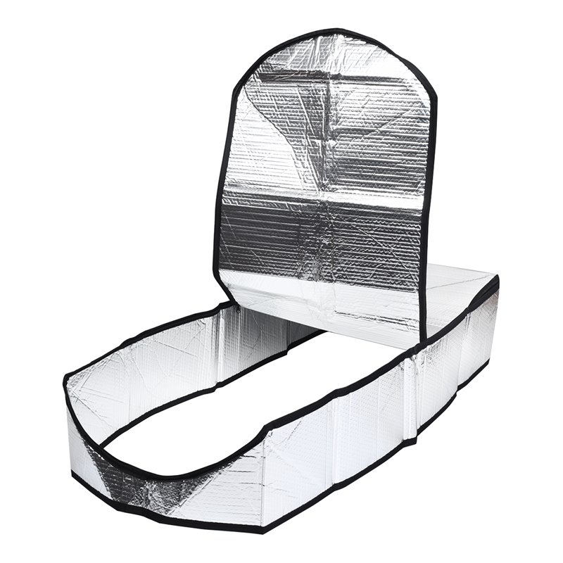 Costway Aluminum and Bubble Energy Save Attic Stairs Insulation Cover in Silver