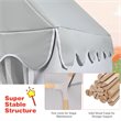 Costway Large Kids Play Tent/Playhouse Children/Castle Fairy Tent in Mat Gray