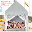 Costway Large Kids Play Tent/Playhouse Children/Castle Fairy Tent in Mat Gray