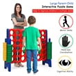 Costway Jumbo 4-to-Score 4 in A Row Giant Game Set Kids Adults Fun Red Plastic