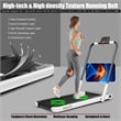 SuperFit 2.25HP 2-in-1 Folding Treadmill W/ Remote Control  White Plastic