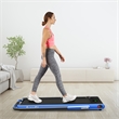 SuperFit 2.25HP 2 in 1 Navy Folding Under Desk Treadmill Remote Control Plastic