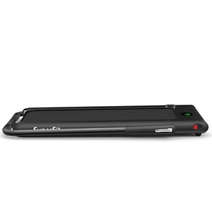 superfit 2.25hp 2 in 1 folding treadmill w/ remote control black plastic
