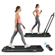 Superfit 2.25HP 2 in 1 Folding Treadmill W/ Remote Control Green Plastic