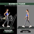 Superfit 2.25HP 2 in 1 Folding Treadmill W/ Remote Control Green Plastic