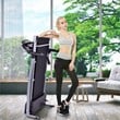 Costway 800W Folding Treadmill Electric Running Fitness Machine Black Plastic