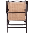 Costway Set of 2 Patio Steel Folding Sling Back Chairs Yellow