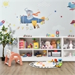 Costway Kids 2-Shelf Wood Bookcase 5-Cube White