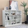 Costway 3-tier Open Bookcase 8-Cube White