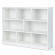 Costway 3-tier Open Bookcase 8-Cube White