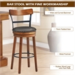 Costway Set of 2 BarStool 30.5'' Swivel Pub Height Dining Chair