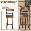 Costway Set of 2 BarStool 30.5'' Swivel Pub Height Dining Chair