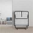 Costway Rollaway Folding Metal Bed Guest Bed Made in Italy White