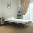 Costway Rollaway Folding Metal Bed Guest Bed Made in Italy White