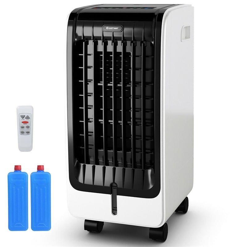 Evaporative Air Cooler Portable Fan Conditioner Cooling Black Plastic