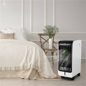 Evaporative Air Cooler Portable Fan Conditioner Cooling Black Plastic