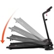 1HP Goplus Electric Treadmill Folding Power Running Fitness Machine Black Metal