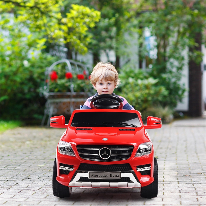 Benz ML350 6V Electric Kids Ride On Car Licensed MP3  Remote Control Red Plastic