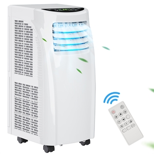 8000 btu air conditioner & dehumidifier remote w/ window kit white plastic