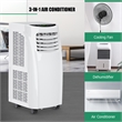 8000 BTU Air Conditioner & Dehumidifier Remote w/ Window Kit White Plastic