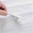 Electric Heated Mattress Pad Safe Queen 8 Temperature 10h Time White Polyesterr