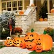 7.5' Halloween Inflatable 7 Pumpkins Patch W/LED Light Decor Orange Fabric