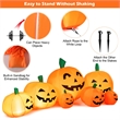 7.5' Halloween Inflatable 7 Pumpkins Patch W/LED Light Decor Orange Fabric