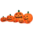 7.5' Halloween Inflatable 7 Pumpkins Patch W/LED Light Decor Orange Fabric