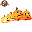 7.5' Halloween Inflatable 7 Pumpkins Patch W/LED Light Decor Orange Fabric