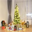 5Ft PVC Artificial Pencil Christmas Tree Slim Stand Green Home Decor Plastic