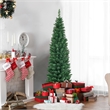 5Ft PVC Artificial Pencil Christmas Tree Slim Stand Green Home Decor Plastic