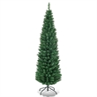 5Ft PVC Artificial Pencil Christmas Tree Slim Stand Green Home Decor Plastic