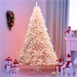 6ft Christmas Tree Hinged Full Fir Tree Metal Metal Season Pink
