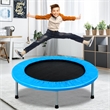 38'' Rebounder Trampoline Adults and Kids Exercise w/ Padding Blue Steel