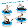 38'' Rebounder Trampoline Adults and Kids Exercise w/ Padding Blue Steel