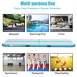 10FT Air Track Inflatable Gymnastics Tumbling Mat w/ Pump Navy  Plastic