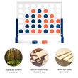 Giant 4 In A Row Game Wood Board Connect Toy Adults Kids w/Carrying Bag White