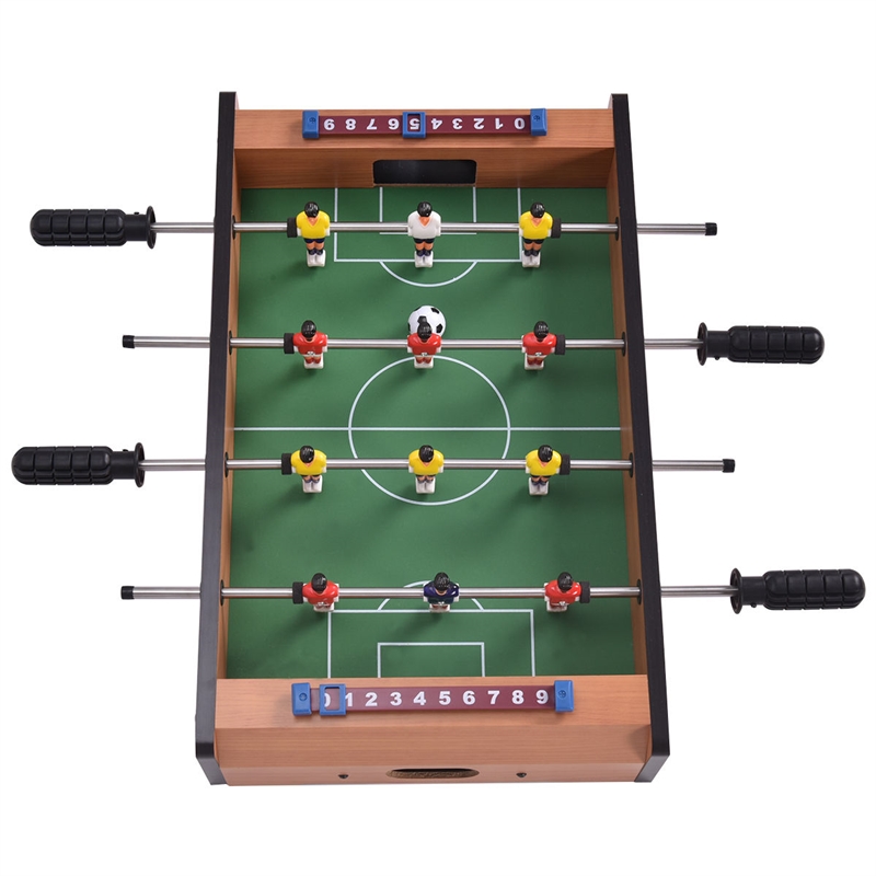 20'' Table Competition Game Soccer Arcade Football Sports Indoor Brown Wood