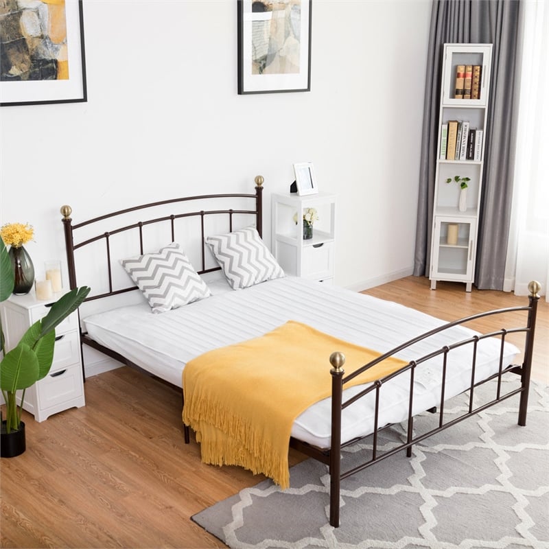 Electric Heated Mattress Pad Safe Full 8 Temperature 10h Timer White Fabric