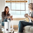 Electric Automatic Milk Frother Warmer & Heater Foam Maker Stirring White Steel