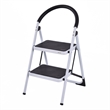 2 Step Ladder Folding Stool Heavy Duty 330Lbs Capacity Lightweight White