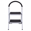 2 Step Ladder Folding Stool Heavy Duty 330Lbs Capacity Lightweight White