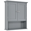 Bathroom Wall Cabinet Medicine Storage Organizer with Adjustable Shelf Gray
